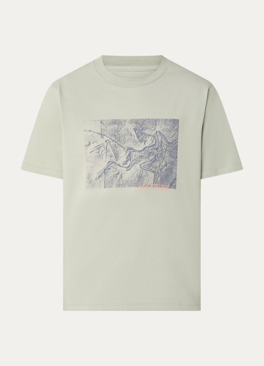 Arc'teryx Kragg T-shirt met print - voorkant 3 lindegroen