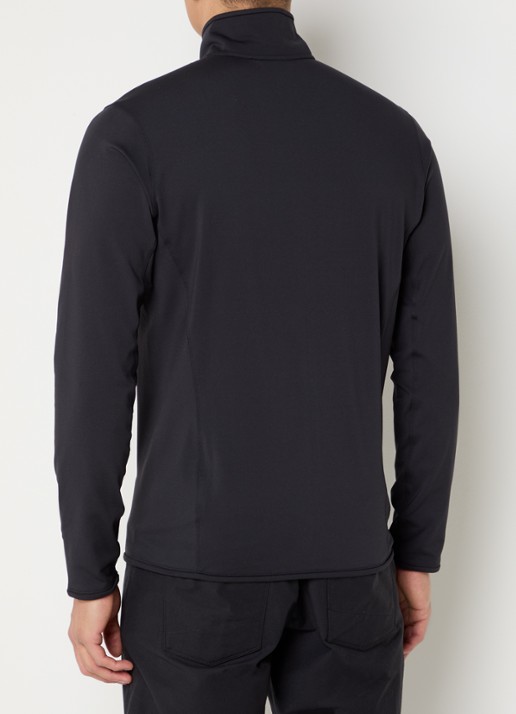 Arc'teryx Kyanite sweatvest met ritszakken en logoborduring - achterkant zwart