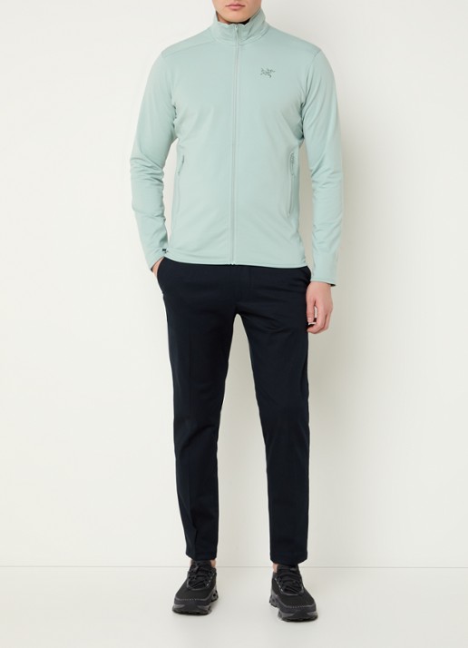 Arc'teryx Kyanite sweatvest met ritszakken en logoborduring - voorkant 4 groen