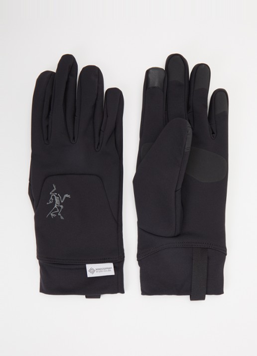 Arc'teryx Venta handschoenen met logo - voorkant zwart