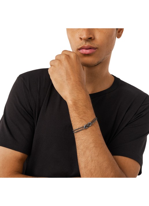 Armani Armband EGS3291001 - detail 3 antraciet