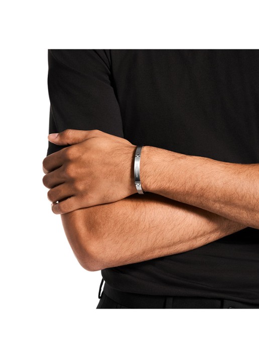 Armani Armband EGS3307040 - detail 2 zilver