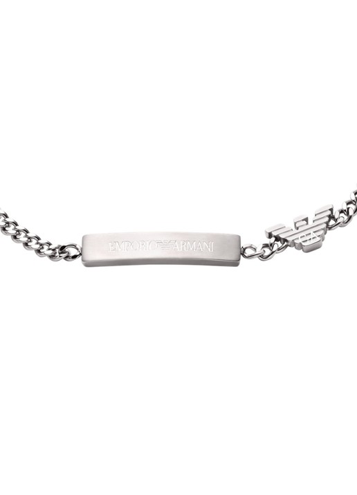 Armani Armband EGS3310040 - detail 2 zilver