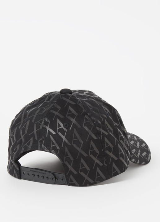 Armani Baseball pet met logo  - detail 2 zwart