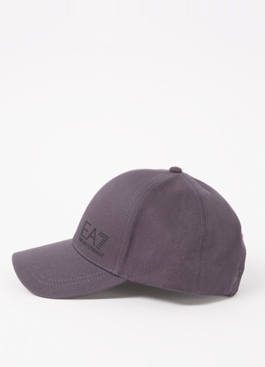 Armani Baseball pet met logo - detail 2 blauwgrijs