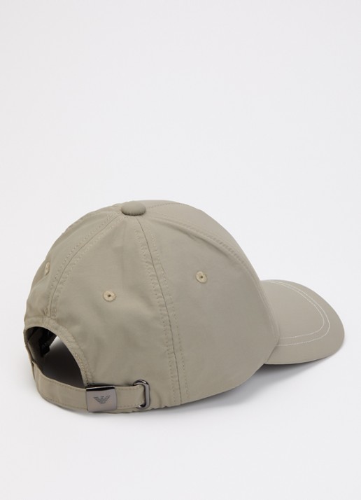 Armani Baseball pet met logoborduring - detail olijfgroen