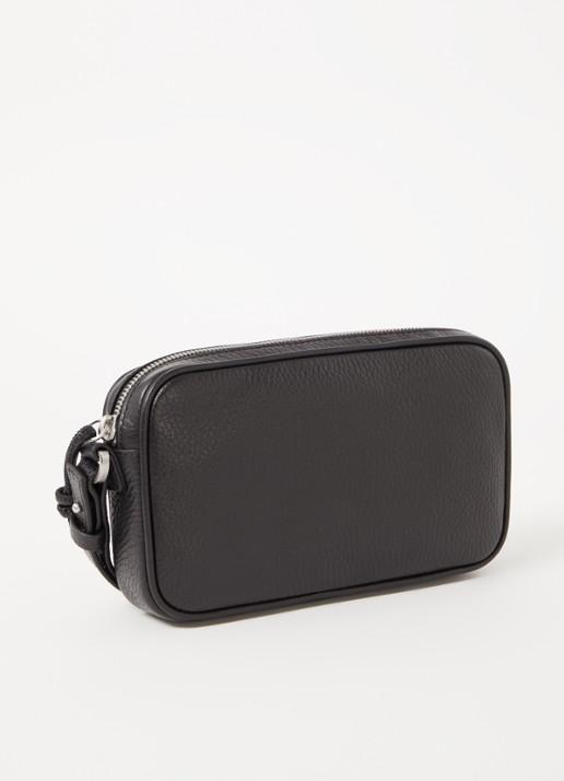 Armani Beautycase van leer - achterkant 2 zwart