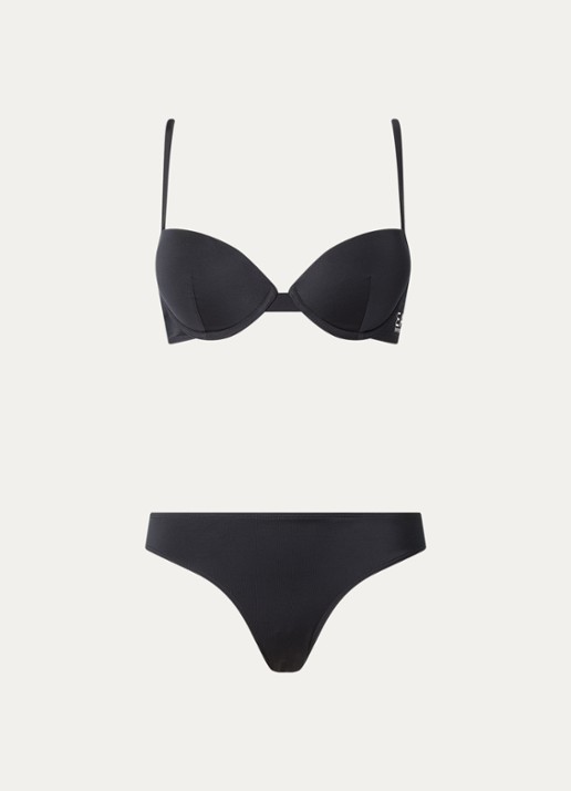 Armani Bikiniset met logo - voorkant zwart