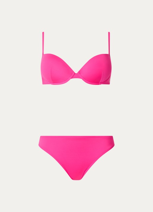 Armani Bikiniset met logo - voorkant donkerroze