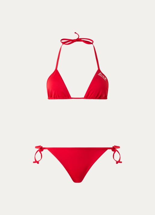 Armani Bikiniset met uitneembare vulling en logo - voorkant 4 rood