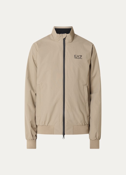 Armani Bomberjack met ritszakken en logo - voorkant camel