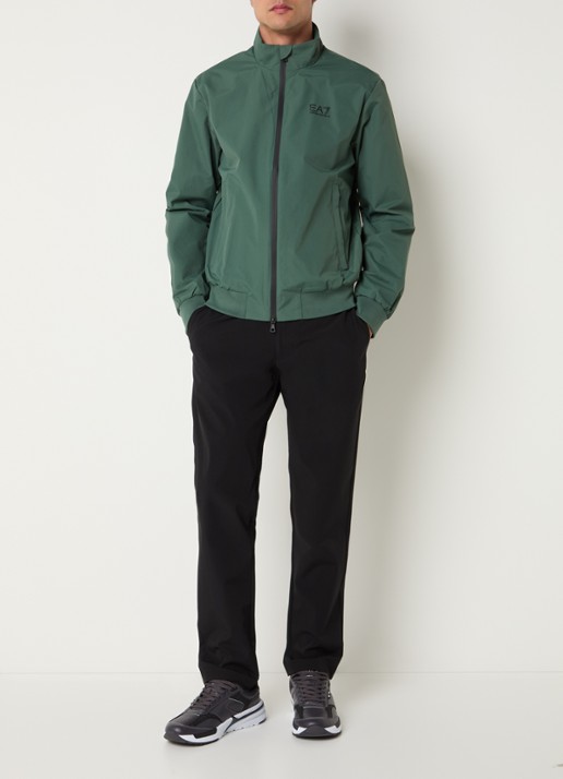Armani Bomberjack met ritszakken en logo - voorkant 3 grijsmele