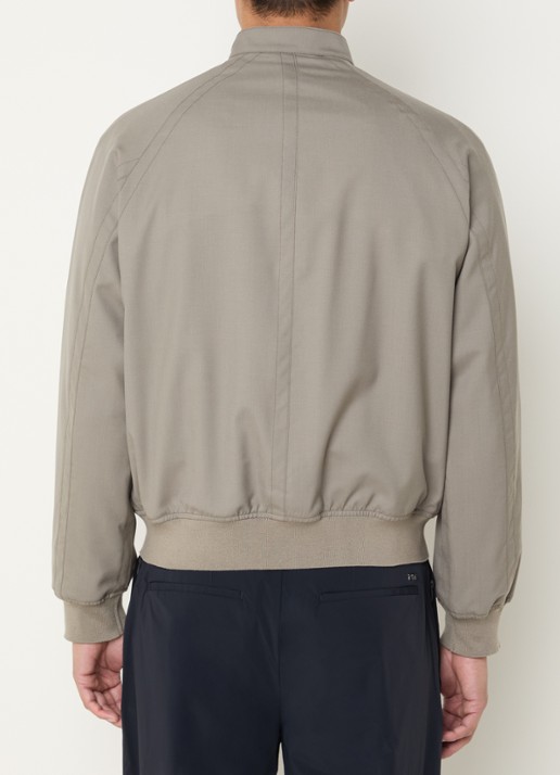 Armani Bomberjack met steekzakken - achterkant 4 donkerbeige