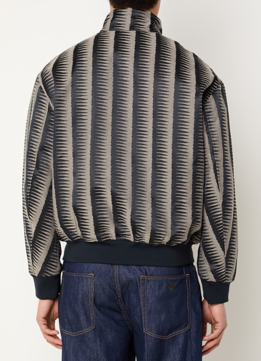 Armani Bomberjack met steekzakken - achterkant donkerblauw