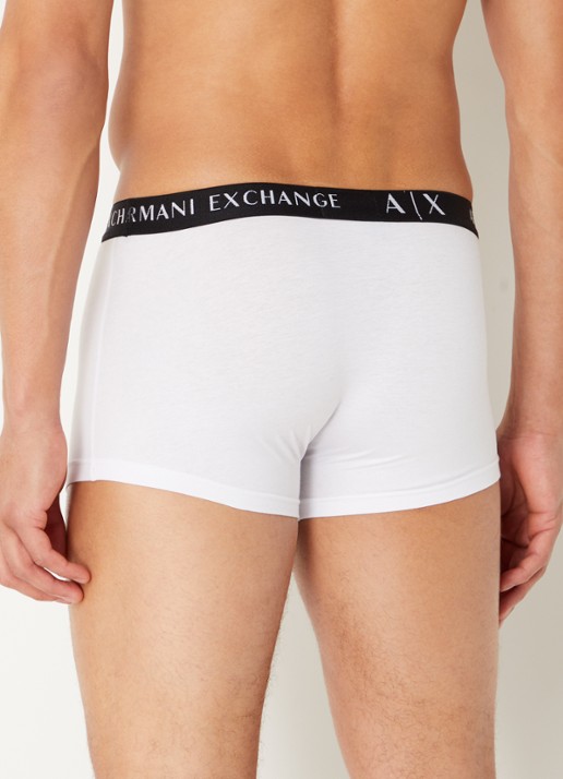 Armani Boxershorts met logoband in 3-pack - achterkant 4 wit