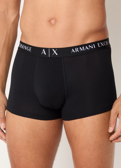 Armani Boxershorts met logoband in 3-pack - detail 3 olijfgroen