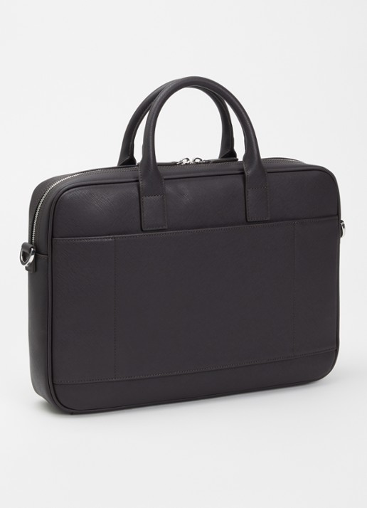 Armani Business Regenerated businesstas van imitatieleer - achterkant 3 bruin