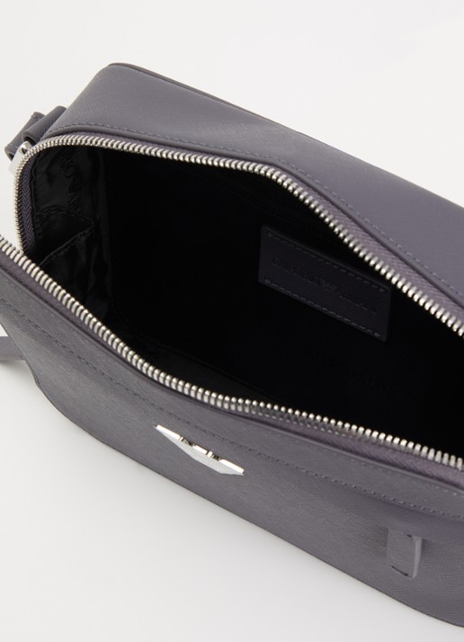 Armani Business Regenerated crossbodytas van imitatieleer met afneembare schouderriem  - detail 3 taupe