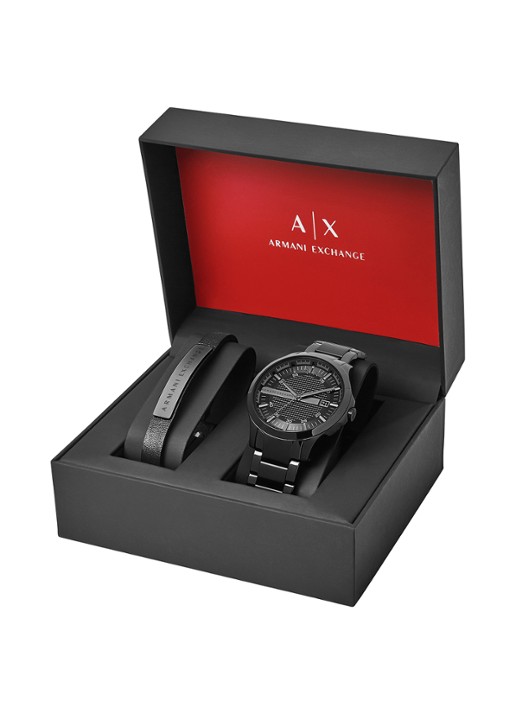 Armani Cadeauset horloge en armband AX7101 - detail 3 zwart
