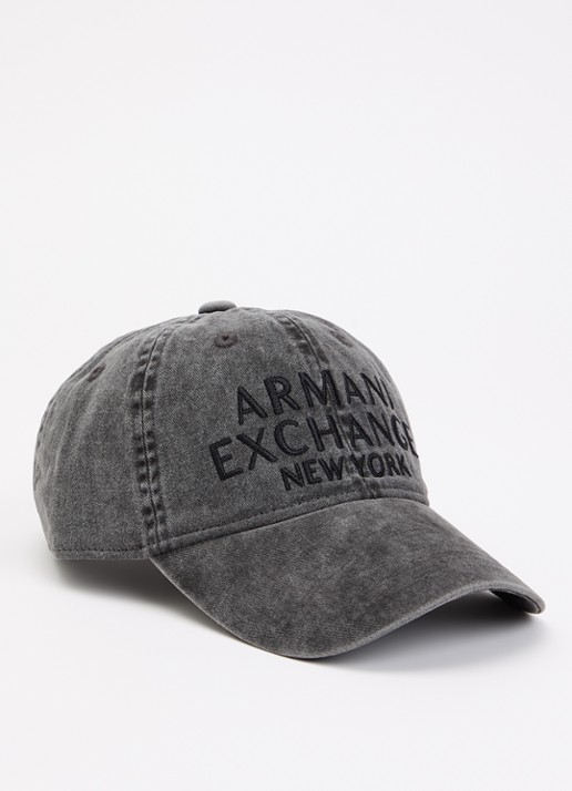 Armani Cappello pet van denim met logoborduring