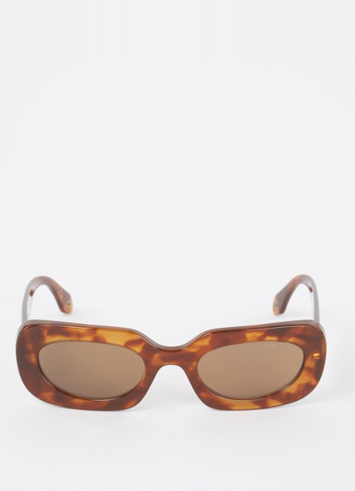 Armani Cat Eye zonnebril AR8182 - detail 2 oranjebruin