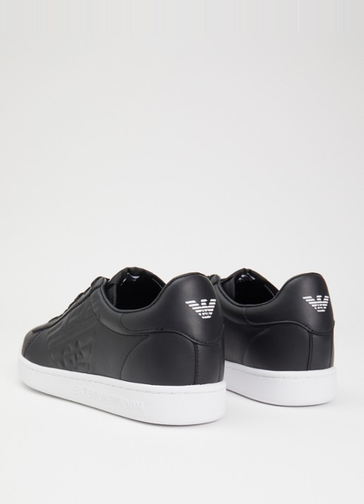 Armani Classic CC sneaker van leer  - achterkant 4 zwart