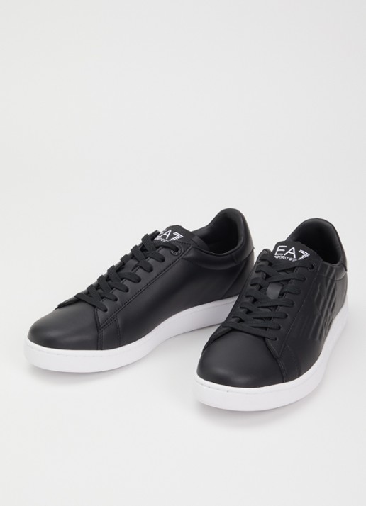 Armani Classic CC sneaker van leer  - detail zwart