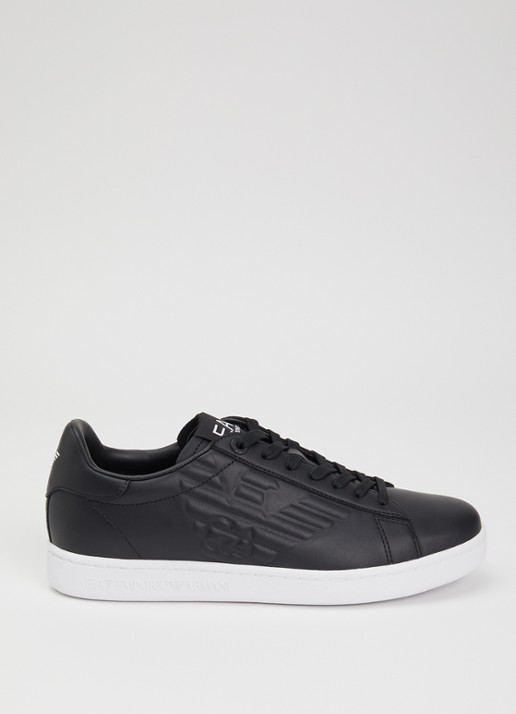 Armani Classic CC sneaker van leer  - voorkant 5 zwart
