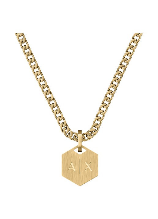 Armani Classic ketting AXG0185710 - voorkant goud