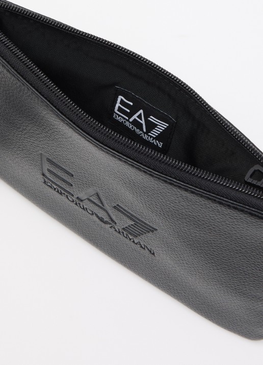 Armani Clutch van imitatieleer met logo - detail 3 zwart