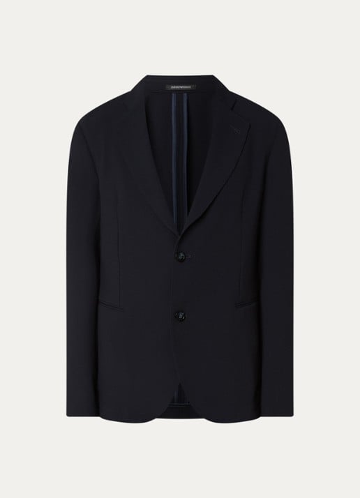 Armani Colbert met structuur - voorkant 3 donkerblauw