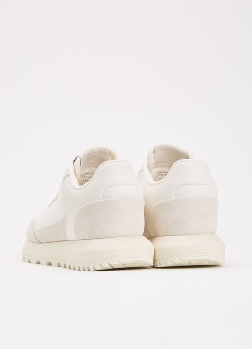 Armani Cordura sneaker met details van suède - achterkant wit