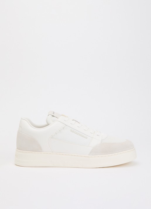 Armani Cordura sneaker met suéde details