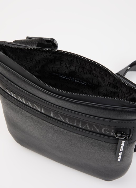 Armani Crossbody tas met logo  - detail 3 zwart
