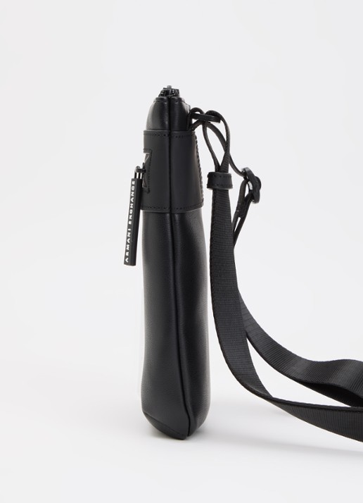 Armani Crossbody tas met logo  - detail 4 zwart