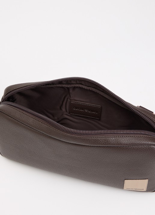Armani crossbody tas met logo - detail 3 donkerbruin