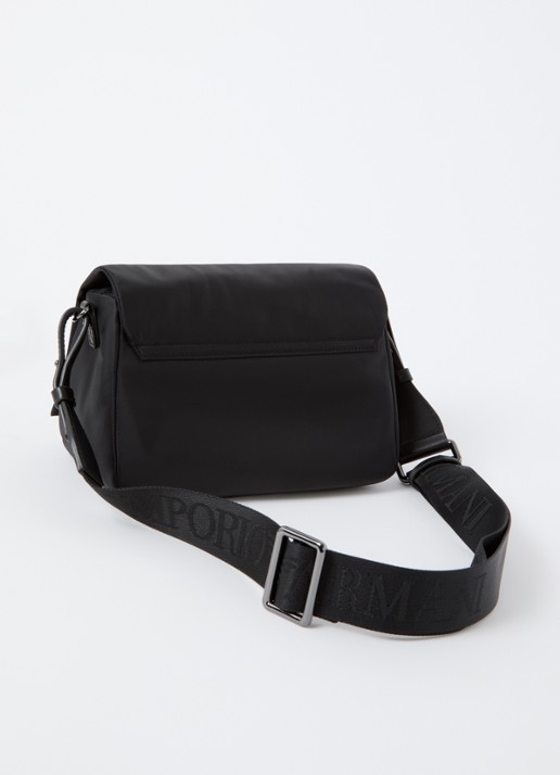 Armani Crossbodytas met logo - achterkant 4 zwart