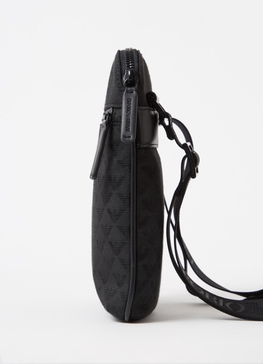 Armani Crossbodytas met logoprint - detail 4 zwart