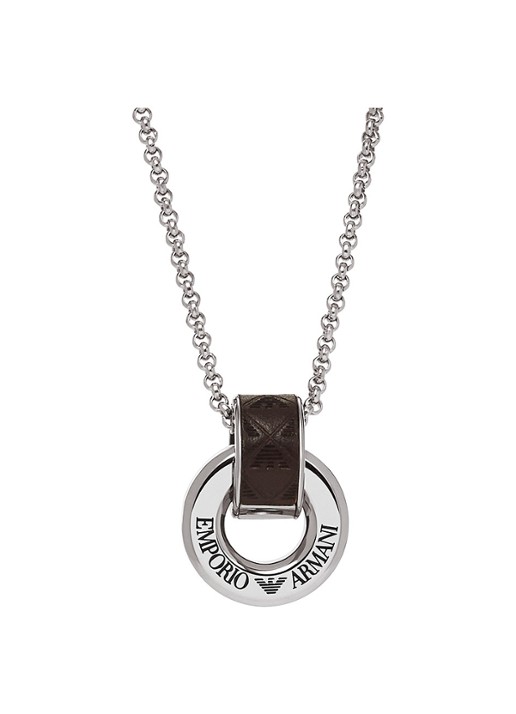 Armani Eagle ketting EGS3134040 - detail zilver