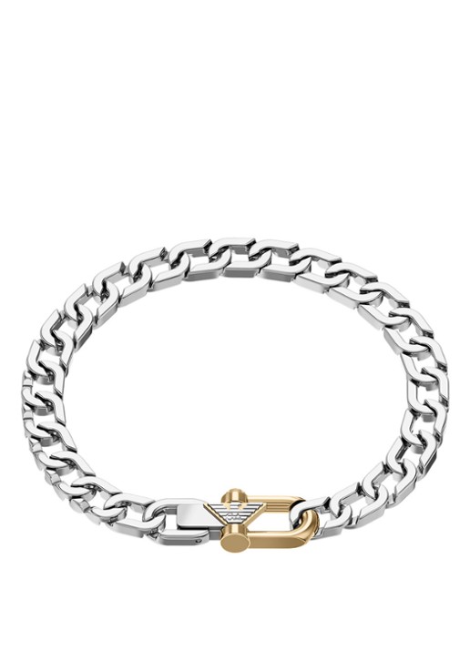 Armani Eagle Logo armband EGS3370040 - detail zilver