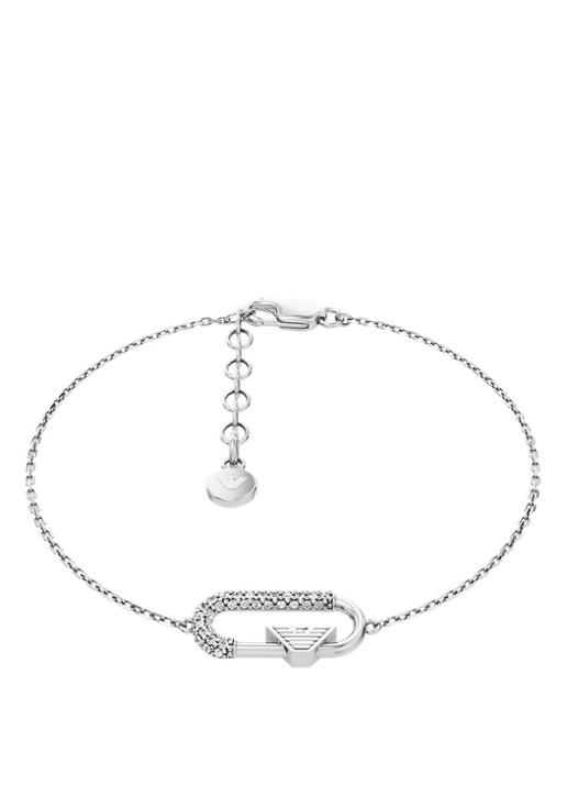 Armani Eagle Logo armband EGS3402040 - voorkant 3 zilver