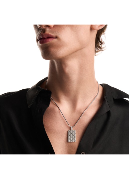 Armani Eagle Logo ketting EGS3362040 - detail 3 zilver