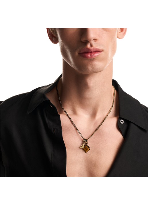 Armani Eagle Logo ketting EGS3380251 - detail 3 goud