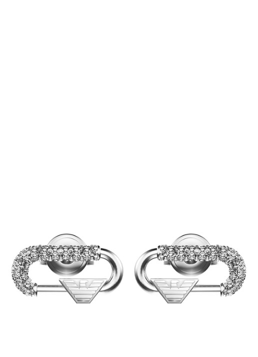 Armani Eagle Logo oorstekers EGS3403040 - detail zilver