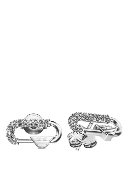 Armani Eagle Logo oorstekers EGS3403040 - detail 2 zilver