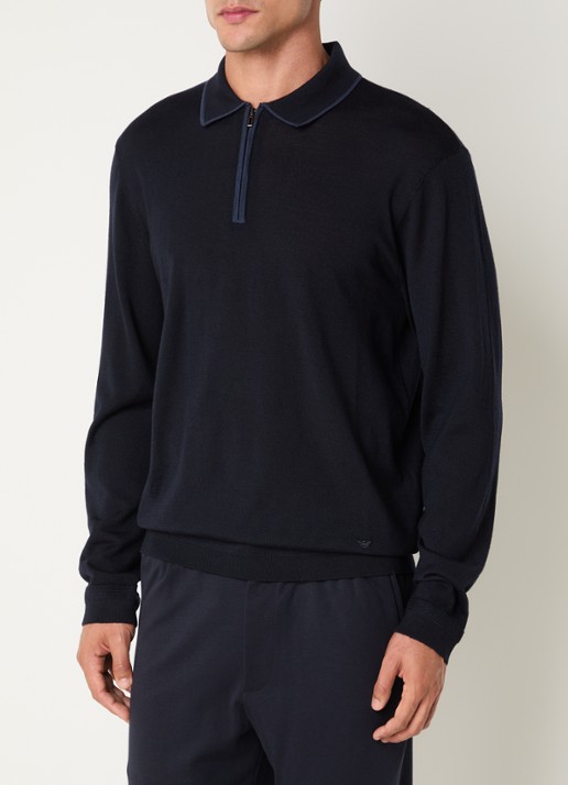 Armani Fijngebreide pullover van scheerwol