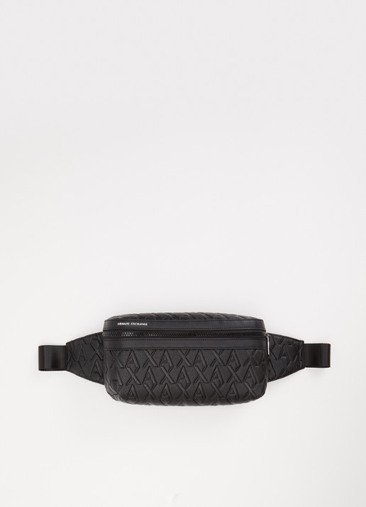 Armani Heuptas met logoprint  - voorkant 2 zwart