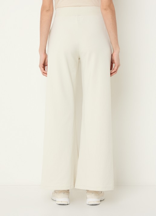 Armani High waist flared fit joggingbroek met steekzakken - achterkant grijs