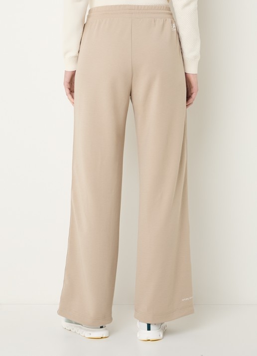 Armani High waist loose fit joggingsbroek met logo - achterkant khaki
