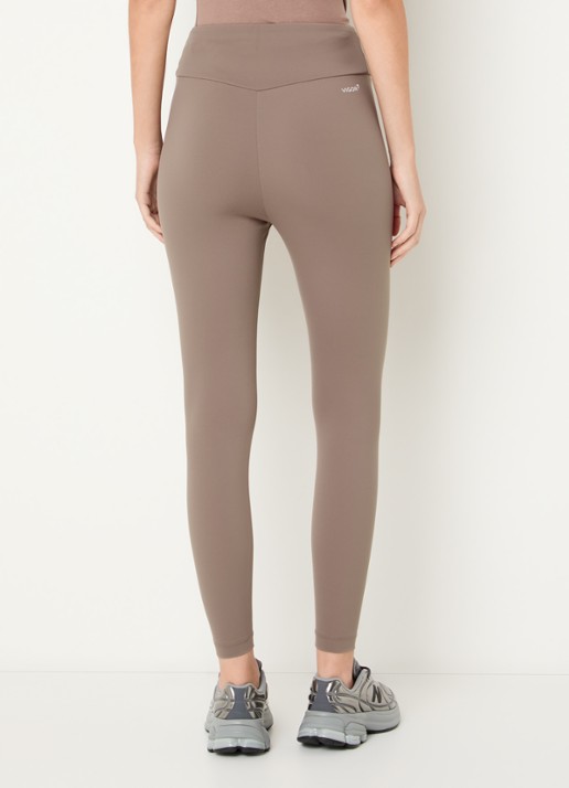 Armani High waist skinny fit trainingslegging met logo - achterkant 3 lichtbruin